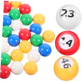 50 pcs Multicolor Window Balls for Bingo Game Activity Raffle and Party Events