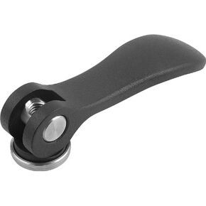 Kipp 04232-1011A1 Cam Levers with 10-32" Internal Thread, Inch, Steel Surface Finish, Size 1