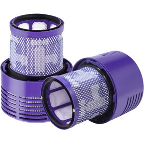 2 Pack V11 And V15 HEPA Filter Compatible for select Dyson V11 (SV14, SV15, SV17, SV28) and V15 (SV22, SV47) cordless vacuum cleaners. Replacement part for Dyson part number: 970013-02.