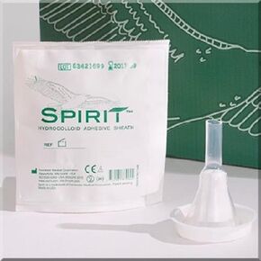 30 -Pack Spirit Condom Catheters Hydrocolloid Sheath Style 1, 29mm Medium Rochester/Bard