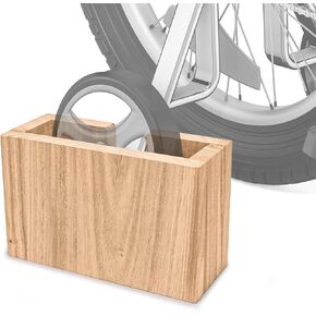 Bike Training Wheel Trainer,Indoor Kid Bike Riding Training Wheels Stabilizers,Pedal Cycle Block Holder with 2 Anti-Slip Pads,Home Trainer for Kids Bicycle with Training Wheels,Safe & Stable - Wooden