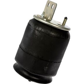 452-1190L Air Spring, Rolling Lobe, Composite Piston, 14.17" Static Height, 9" Top Plate Diameter, 10" Piston Diameter, Two Stud w/Bracket Top Plate, One Stud Piston