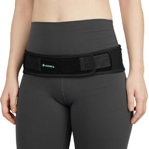 Sacroiliac SI Joint Hip Belt for Women and Men - Adjustable Compression Pelvic Belt Support Hip Brace for SI Joint Dysfunction, Sciatica, Lower Back, Hip Pain