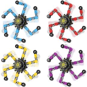 12 Pcs Fidget Spinners Toys, Transformable Creative Mechanical Gyro Toy Stress Relief Toy Fidget Toy for Kids and Adults