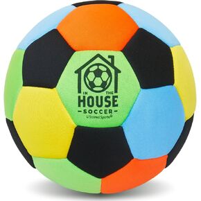 in The House Soccer Ball - Indoor Size 4 Padded Soccer Ball for Kids & Adults - Bring Soccer Practice Home - Perfect for Juggling - Gift for Soccer Player