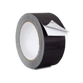 Black Aluminum Foil Tape, High Temp Heavy Duty Adhesive HVAC Sealing Hot Cold Air Duct Tape for Pipe Metal Repair 2" X 65Feet ﻿