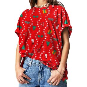 Womens Oversized T Shirts Crewneck Short Sleeve Summer Athletic Cotton Tees Shirt Loose Fit Y2k Tops