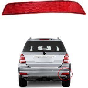 Rear Bumper Reflector 1648200974 + 1648201074 Left Right Compatible with Mercedes Benz X164 GL350 GL450 GL550 2010-2012