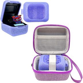 Hard Case Bag and Silicone Shell Cover Compatible with Bitzee Digital Pet Interactive Virtual Toy, Storage Holder for Bitzee Virtual Electronic Pets and Accessories (Blue)