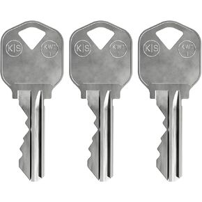 KeySmart AirKey Aluminum KW1 Key Blanks, 75% Lighter and 2X Stronger Than Brass Bulk Keys, Durable and Scratch-Free House Keys, Durable and Scratch-Free, KW1 Blank Keys Set (3 Pack, Lilac Purple)