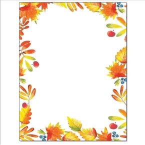 Autumnal Letterhead Laser & Inkjet Printer Paper (100 Sheets)