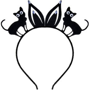 June Bloomy Halloween Headband Cosplay Pumpkin Spider Hair Hoop Black Cat Costume Headpiece