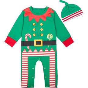 Toddler Boy Christmas Elf Costume Baby Boy 3pc Xmas Elf Outfit