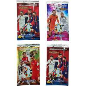 2024 Euro Soccer Cards - 32 Unique Greatest Soccer Player Cards Fun for The Whole Family Each Pack Contains Different Soccer Cards to Create Unforgettable Moments - Pack of 4 in Saudi Arabia