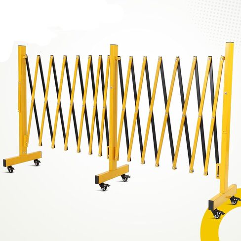 Metal Expandable Barricade, 16FT Folding Safety Traffic Driveway Gate, Portable Crowd Control Barriers Fence in Saudi Arabia