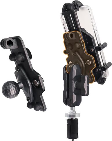 Vibration Dampening Motorcycle Phone Mount, Solid Motorcycle Phone Holder with Vibration Dampener, Protect Cell Phone Components, Suitable for Motorcycle Handlebar and Harley Davidson in Saudi Arabia