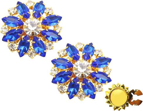 Button Covers Cufflinks For Men Women Rhinestone Flower Button Cover For Shirt Tuxedo, Decorative Buttons For Crafts Shell Button covers Fancy Accessories For Business Daily Party Wedding Gifts in Saudi Arabia