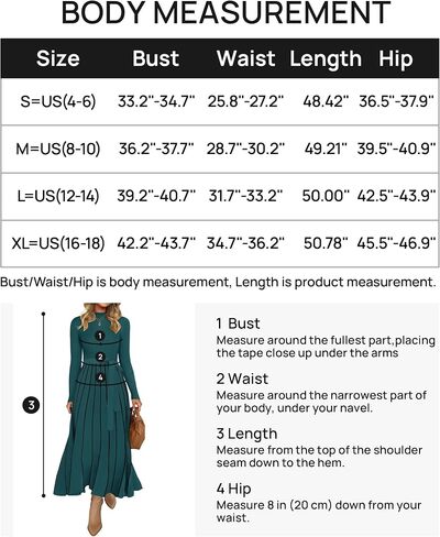 ZESICA Womens 2024 Fall Turtleneck Long Sleeve Sweater Dress Tie Waist Casual Loose Ribbed Knit A Line Midi Dresses in Saudi Arabia