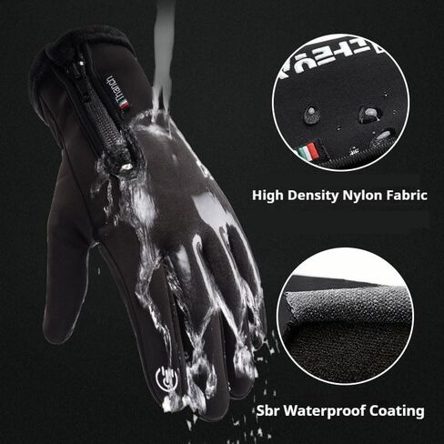 Waterproof Gloves Men Women Winter Warm Touch Screen for Cycling Running Fishing Driving Hiking Skiing Cold Weather in Saudi Arabia