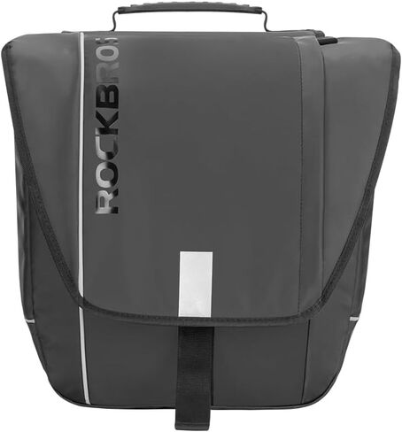 Himiway 30L Foldable Bike Bags for Rear Rack Bike Double Panniers for Cargo Rack IP65 Waterproof Bicycle Trunk Bag Reflective Strips & Adjustable Straps & Carrying Handle Pannier Fit Most Bike Rack in Saudi Arabia