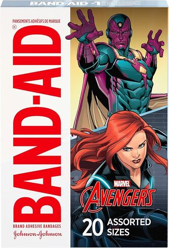 Band-Aid Brand Adhesive Bandages for Minor Cuts and Scrapes, Featuring Disney Frozen Characters, Assorted Sizes 20 ct in Kuwait