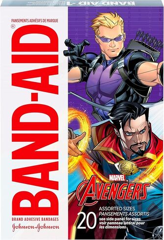Band-Aid Brand Adhesive Bandages for Minor Cuts and Scrapes, Featuring Disney Frozen Characters, Assorted Sizes 20 ct in Kuwait