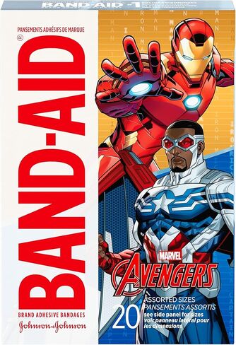 Band-Aid Brand Adhesive Bandages for Minor Cuts and Scrapes, Featuring Disney Frozen Characters, Assorted Sizes 20 ct in Kuwait