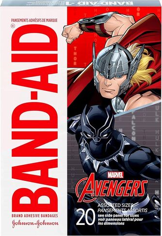 Band-Aid Brand Adhesive Bandages for Minor Cuts and Scrapes, Featuring Disney Frozen Characters, Assorted Sizes 20 ct in Kuwait