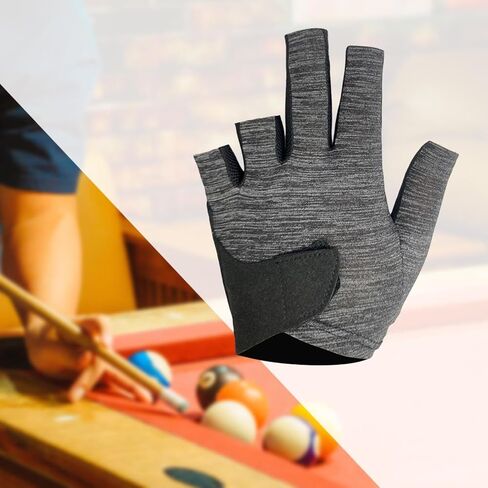 Cue Separate Finger Gloves, Professional Billiard Glove, Left Hand Women Men Playing Anti Skid Pool Cue Gloves Snooker Glove in Saudi Arabia