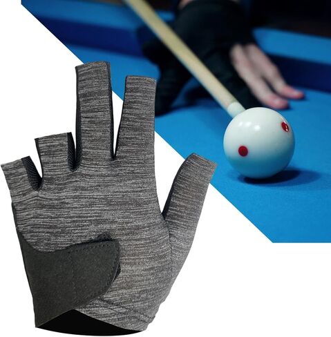 Cue Separate Finger Gloves, Professional Billiard Glove, Left Hand Women Men Playing Anti Skid Pool Cue Gloves Snooker Glove in Saudi Arabia