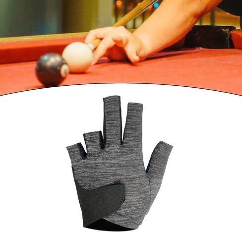 Cue Separate Finger Gloves, Professional Billiard Glove, Left Hand Women Men Playing Anti Skid Pool Cue Gloves Snooker Glove in Saudi Arabia