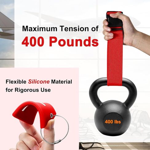 Luggage Straps Tag for Suitcases TSA Approved Travel Belt 8 Pack by Chelmon (Mixed Colors) in Saudi Arabia