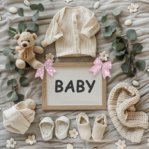 2 Rolls Baby Boy Ribbon, Welcome Baby It's a Boy Blue Wired Ribbons, Bear Baby Print, 2.55" Wide 5 Yards Each Roll for Baby Shower Decorations,Newborn Gift Wrapping, Birth Announcement Party Supplies in Kuwait