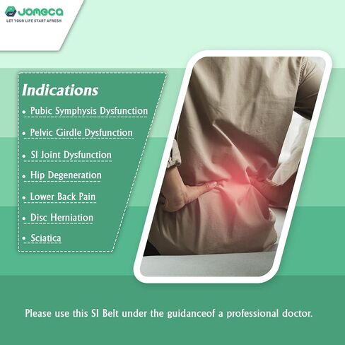Sacroiliac SI Joint Hip Belt for Women and Men - Adjustable Compression Pelvic Belt Support Hip Brace for SI Joint Dysfunction, Sciatica, Lower Back, Hip Pain in Saudi Arabia