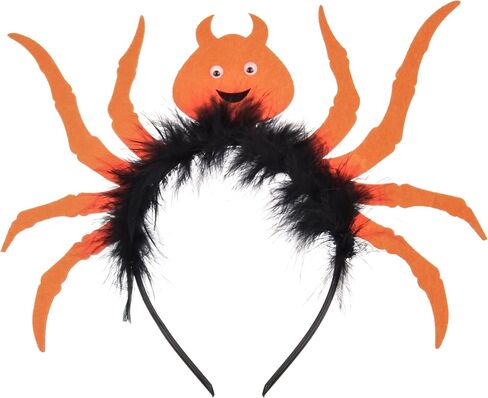 June Bloomy Halloween Headband Cosplay Pumpkin Spider Hair Hoop Black Cat Costume Headpiece in Saudi Arabia