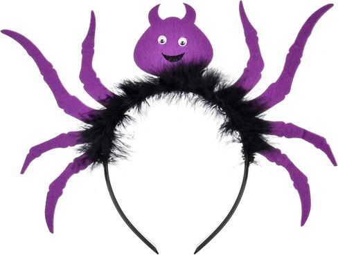 June Bloomy Halloween Headband Cosplay Pumpkin Spider Hair Hoop Black Cat Costume Headpiece in Saudi Arabia
