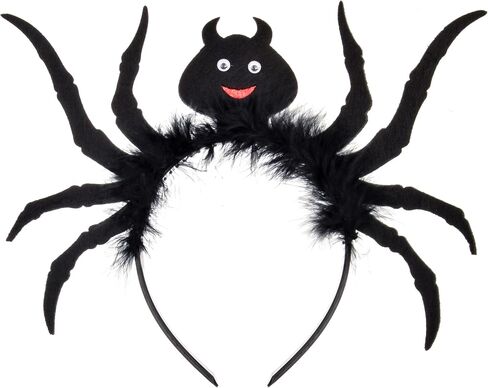 June Bloomy Halloween Headband Cosplay Pumpkin Spider Hair Hoop Black Cat Costume Headpiece in Saudi Arabia