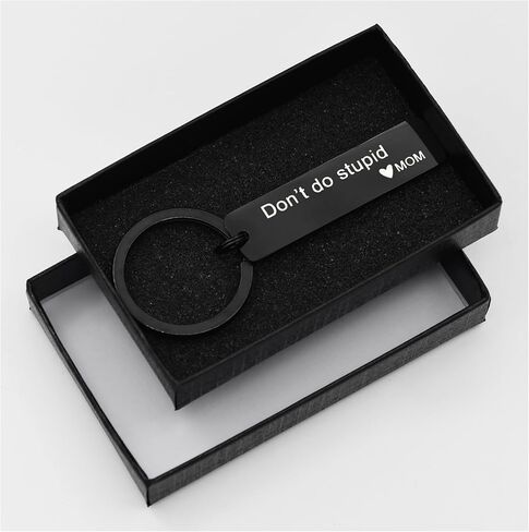 TOS Teenager Coming of Age Gift for Teen Boys Girls Have Fun Keyring Drive Safe Key Chain Don't Do Stupid Keychain Tag in Kuwait