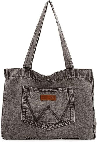 Montana West Wrangler Denim Tote Bag for Women Large Tote Purse Shoulder Bag for Work Travel in Saudi Arabia