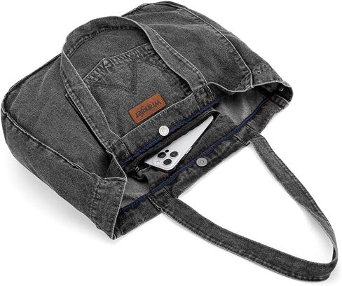 Montana West Wrangler Denim Tote Bag for Women Large Tote Purse Shoulder Bag for Work Travel in Saudi Arabia