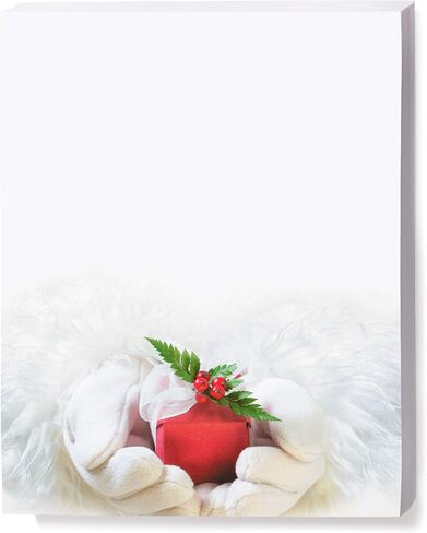 Paperdirect Old Fashioned Santa Winter Christmas Holiday Theme Paper Stationery, Border Paper, Letterhead 8.5 x 11, 100 sheets, Elegant Premium Writing Paper, Decorative Printer Paper in Saudi Arabia