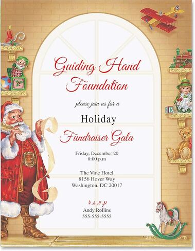 Paperdirect Old Fashioned Santa Winter Christmas Holiday Theme Paper Stationery, Border Paper, Letterhead 8.5 x 11, 100 sheets, Elegant Premium Writing Paper, Decorative Printer Paper in Saudi Arabia
