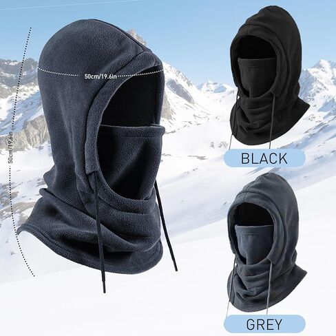 قناع وجه بالاكلافا الشتوي من رودبوكس - قناع تزلج من الصوف الدافئ المقاوم للرياح للرجال والنساء، معدات الطقس البارد للتزلج in Kuwait