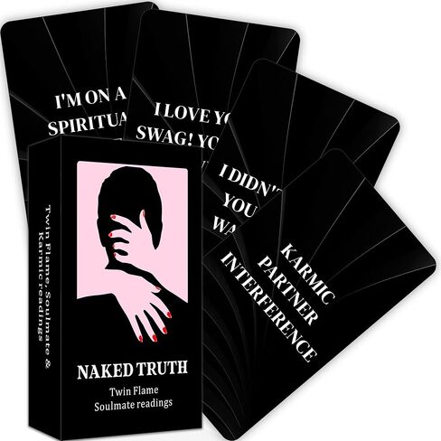 Love Oracle Cards,Naked Truth Oracle Deck,Soulmate Oracle Cards for Beginners, Perfect for Twin Flame and Soulmate Readings in Kuwait