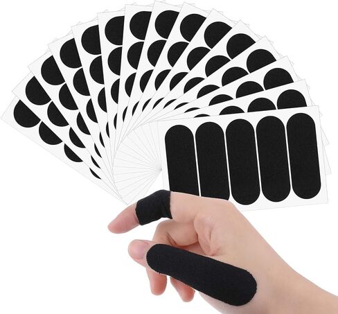 120 Pieces Bowling Tape Bowling Thumb Tape Bowling Finger Protectors Protective Performance Tape Bowling Accessories Elastic Thumb Tape for Bowlers Sport Workout(Black) in Saudi Arabia