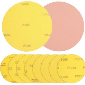 Loopeer 8 Pack Bowling Sanding Pads Bowling Accessories Bowling Ball Sanding Sand Pads Polishing Cleaning Kit, Grit 500, 800, 1000, 1200, 1500, 2000, 2500, 3000 for Different Texture