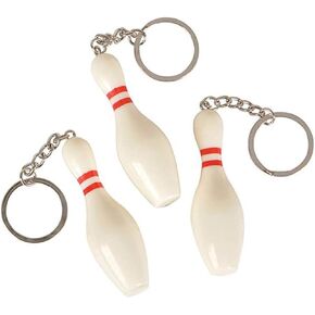 Rhode Island Novelty 3 Inch Bowling Pin Key Chains One Dozen