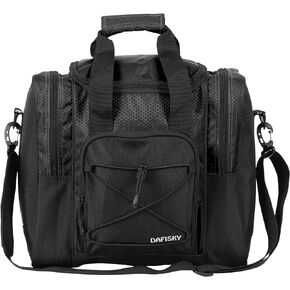 Bowling Ball Bag for Single Ball - Bowling Ball Tote Bag with Padded Ball Holder, 2 Pockets fit Bowling Shoes Up to Mens Size 14 and Accessories in Kuwait