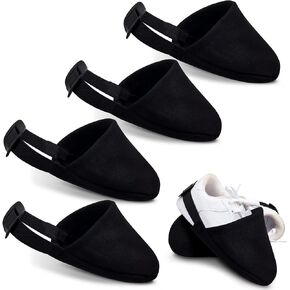 Zhanmai Bowling Shoe Covers 2 Pairs Black Bowling Shoes Slider Bowling Accessories for Women and Men