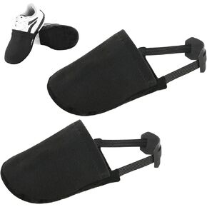Cosmos 2 Pcs Bowling Shoe Slider Bowling Shoes Cover Sock Sole Slide Covers Bowler Accessories with Elastic Band Fits Most Shoes for Unisex Bowler Men Women Bowling Sports & Dancing Black
